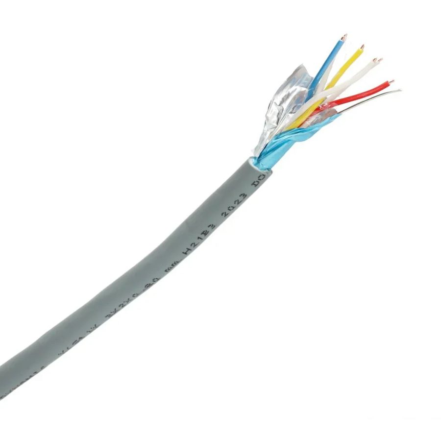 Signaalkabel afgeschermd Y(st)Y 6x0.8mm² grijs per rol 100